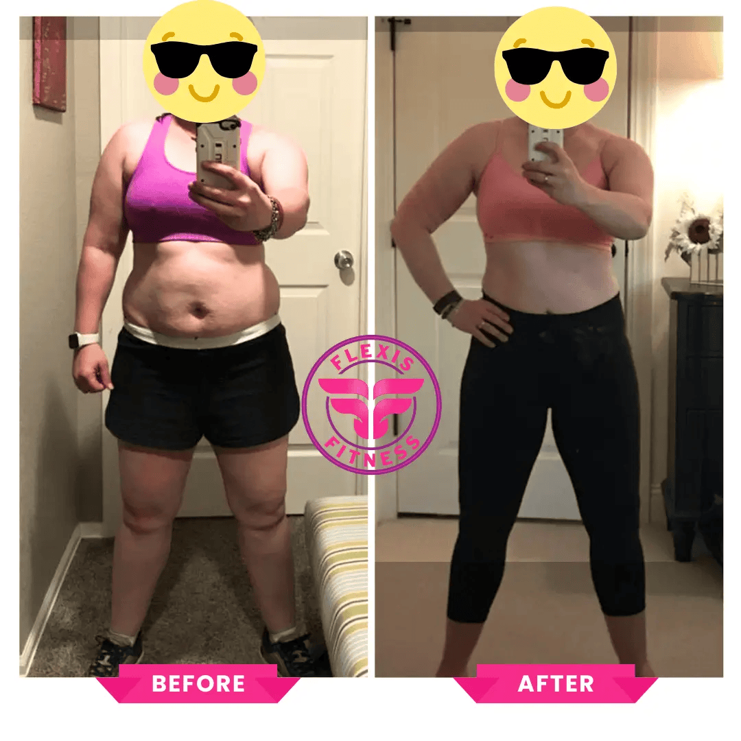 Before and after result photo