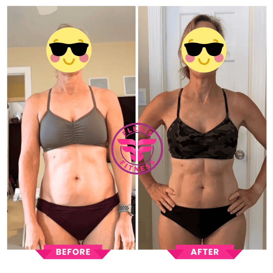 Before and after result photo