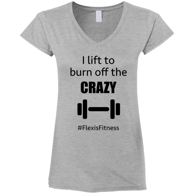 Fitted V-Neck T-Shirt - Funny Gear - Flexis Fitness