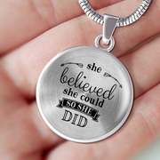 She Believed Necklace - Jewelry - Flexis Fitness