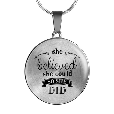 She Believed Necklace - Jewelry - Flexis Fitness