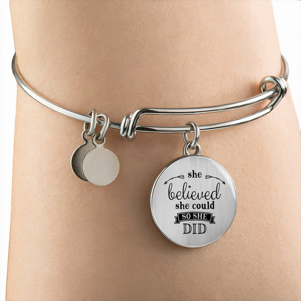 She Believed Bangle - Jewelry - Flexis Fitness