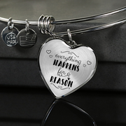 Everything Happens For A Reason Heart Necklace - Jewelry - Flexis Fitness