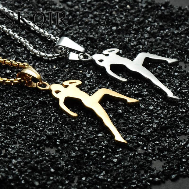 Gold/Silver Athlete Necklace - Funny Gear - Flexis Fitness