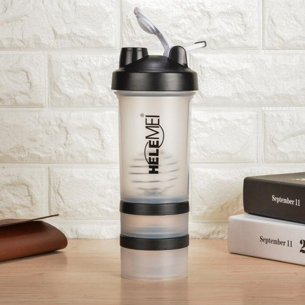 Dual-Mixer Water Bottle - Workout Gear - Flexis Fitness